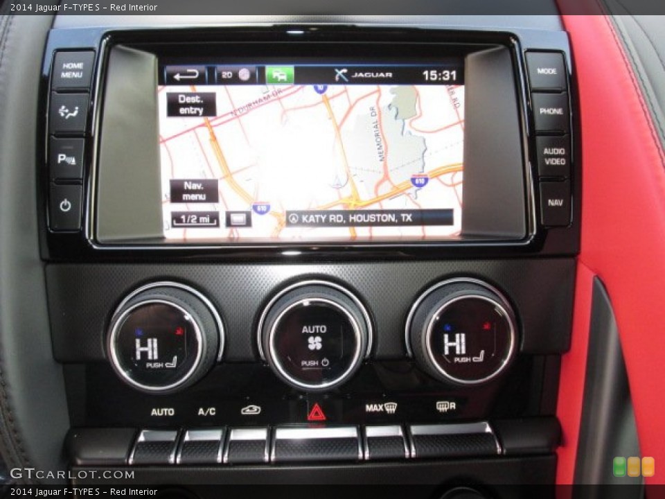 Red Interior Controls for the 2014 Jaguar F-TYPE S #89391774