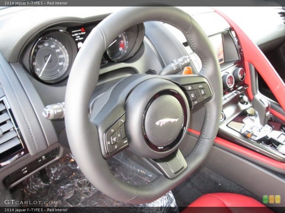 Red Interior Steering Wheel for the 2014 Jaguar F-TYPE S #89391885