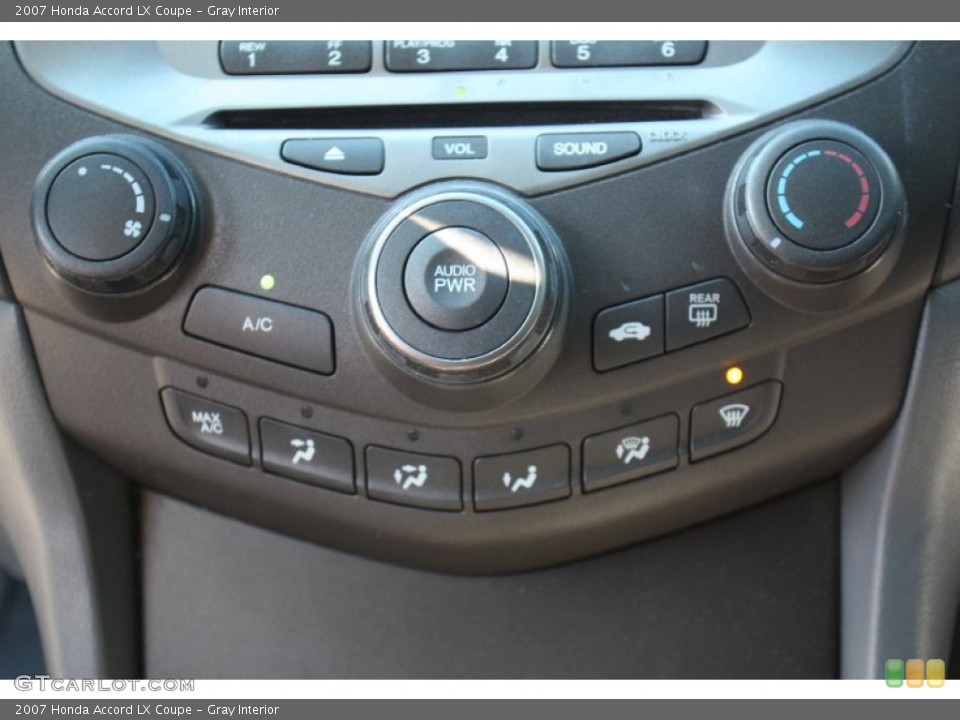 Gray Interior Controls for the 2007 Honda Accord LX Coupe #89392383