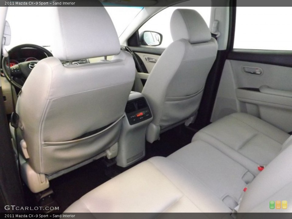Sand Interior Rear Seat for the 2011 Mazda CX-9 Sport #89394813