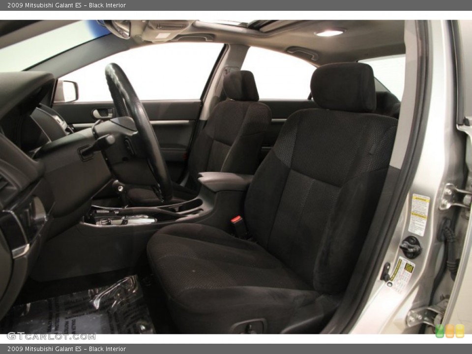 Black Interior Front Seat for the 2009 Mitsubishi Galant ES #89394885