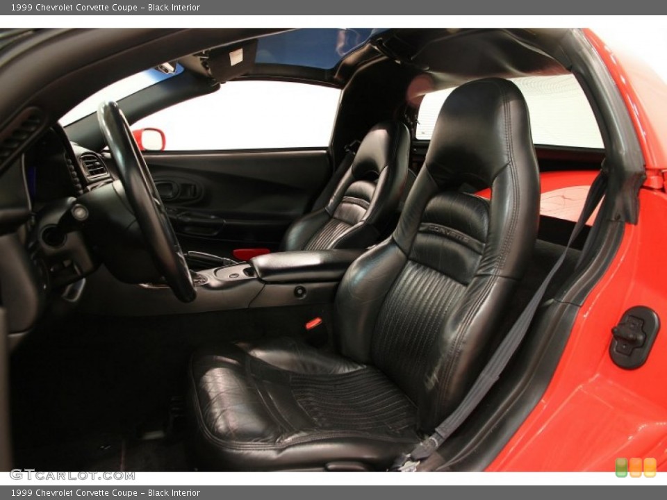 Black Interior Front Seat for the 1999 Chevrolet Corvette Coupe #89396997