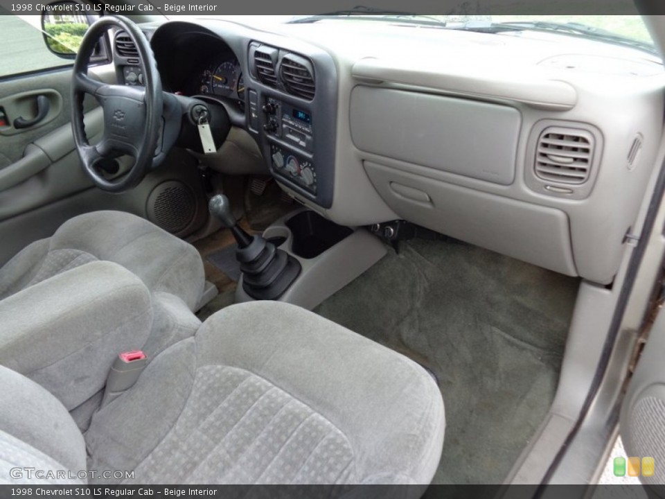 Beige Interior Dashboard for the 1998 Chevrolet S10 LS Regular Cab #89397456