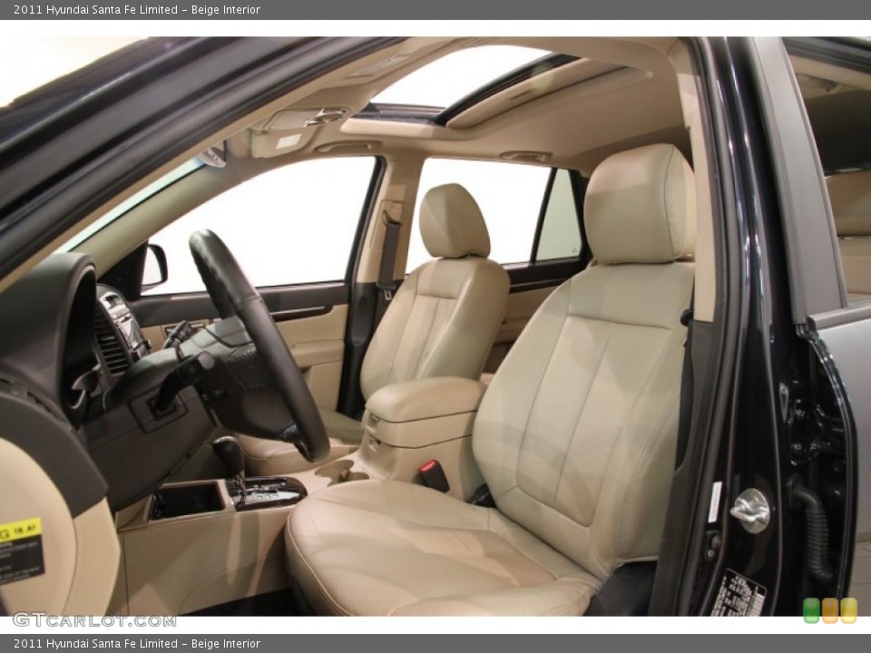 Beige Interior Front Seat for the 2011 Hyundai Santa Fe Limited #89397531