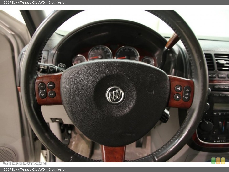 Gray Interior Steering Wheel for the 2005 Buick Terraza CXL AWD #89398320