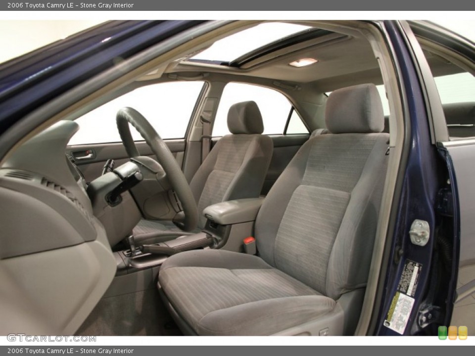 Stone Gray Interior Front Seat for the 2006 Toyota Camry LE #89398707