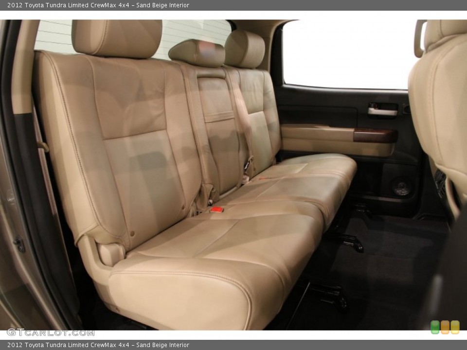 Sand Beige Interior Rear Seat for the 2012 Toyota Tundra Limited CrewMax 4x4 #89399614