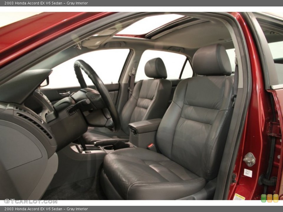 Gray Interior Front Seat for the 2003 Honda Accord EX V6 Sedan #89400519