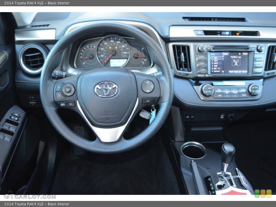 Black Interior Dashboard for the 2014 Toyota RAV4 XLE #89405979