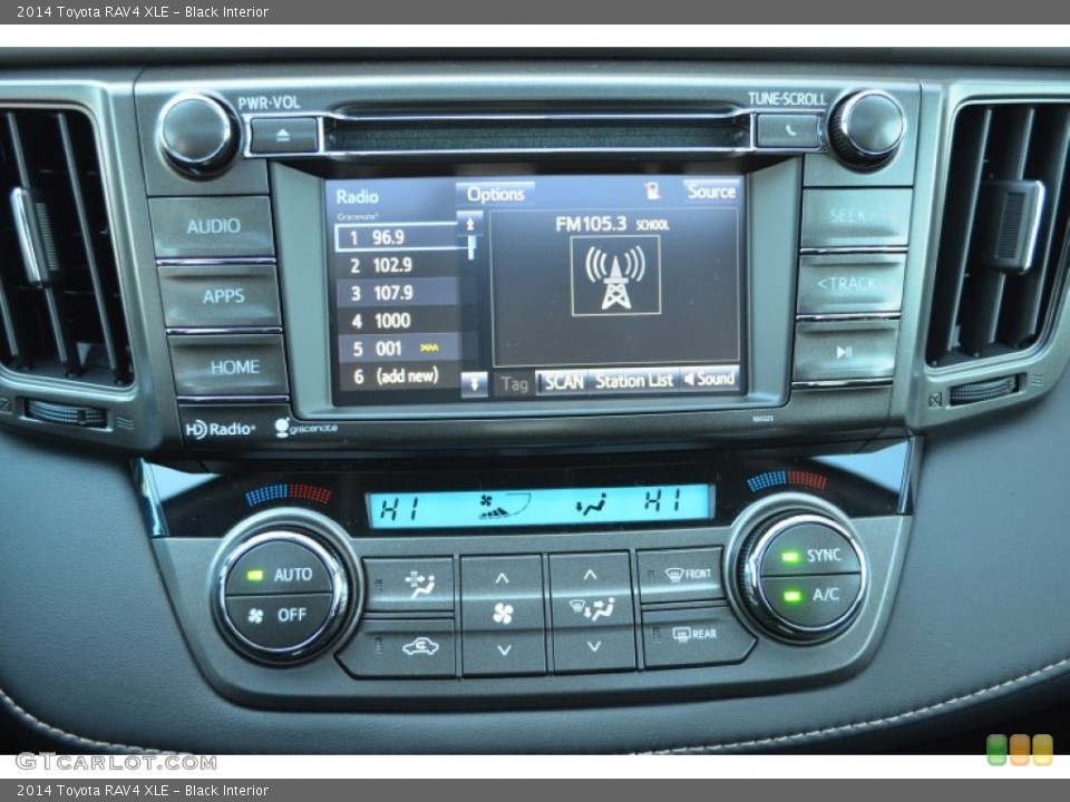 Black Interior Controls for the 2014 Toyota RAV4 XLE #89406012
