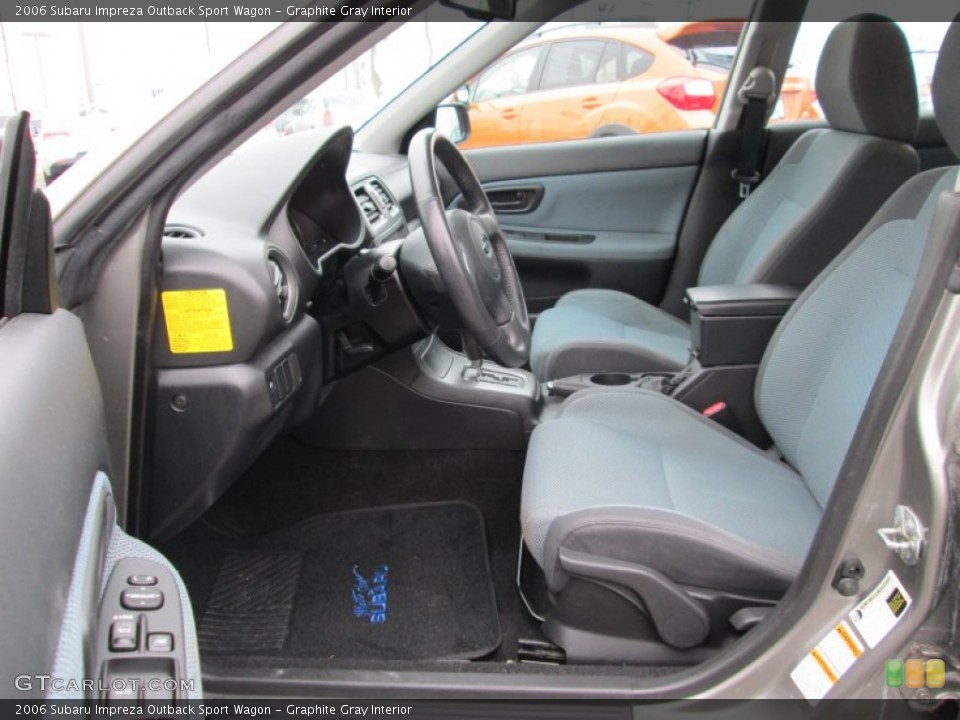 Graphite Gray Interior Front Seat for the 2006 Subaru Impreza Outback Sport Wagon #89407710