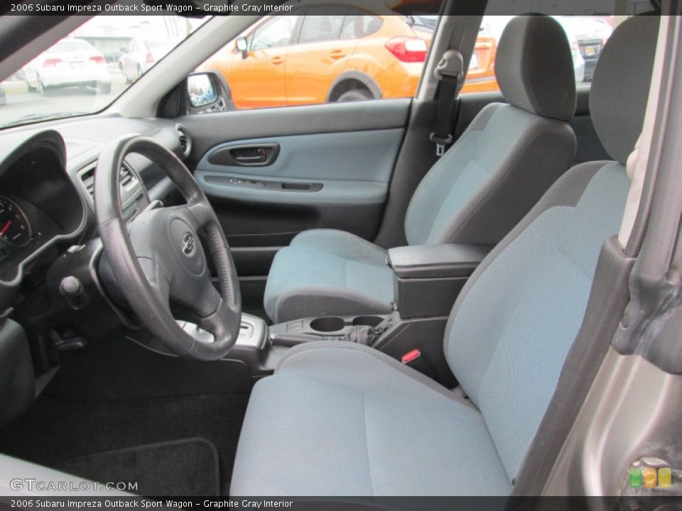 Graphite Gray Interior Front Seat for the 2006 Subaru Impreza Outback Sport Wagon #89407755