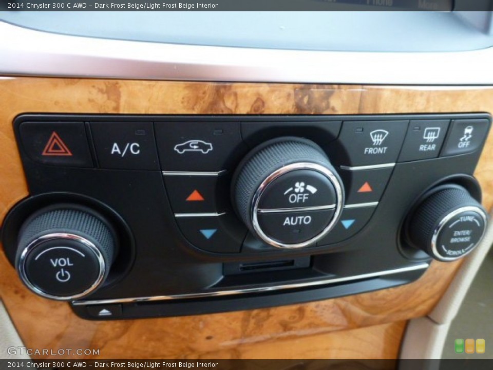Dark Frost Beige/Light Frost Beige Interior Controls for the 2014 Chrysler 300 C AWD #89412194