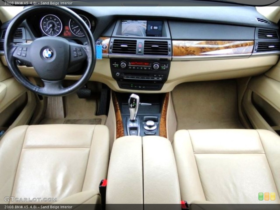 Sand Beige Interior Dashboard for the 2008 BMW X5 4.8i #89412923