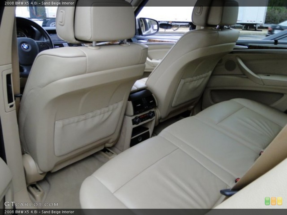 Sand Beige Interior Rear Seat for the 2008 BMW X5 4.8i #89413685