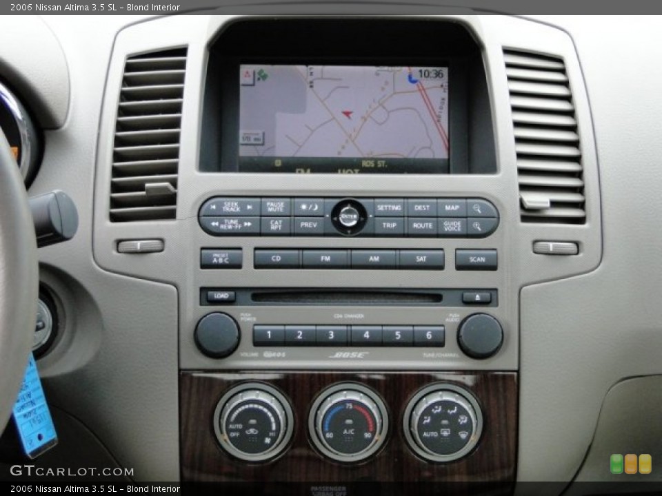 Blond Interior Controls for the 2006 Nissan Altima 3.5 SL #89414087