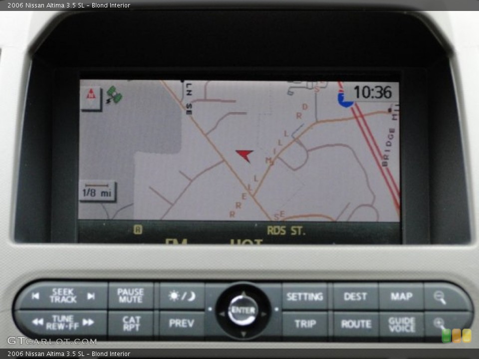 Blond Interior Navigation for the 2006 Nissan Altima 3.5 SL #89414123