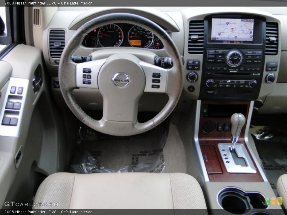 Cafe Latte Interior Dashboard for the 2008 Nissan Pathfinder LE V8 #89415845
