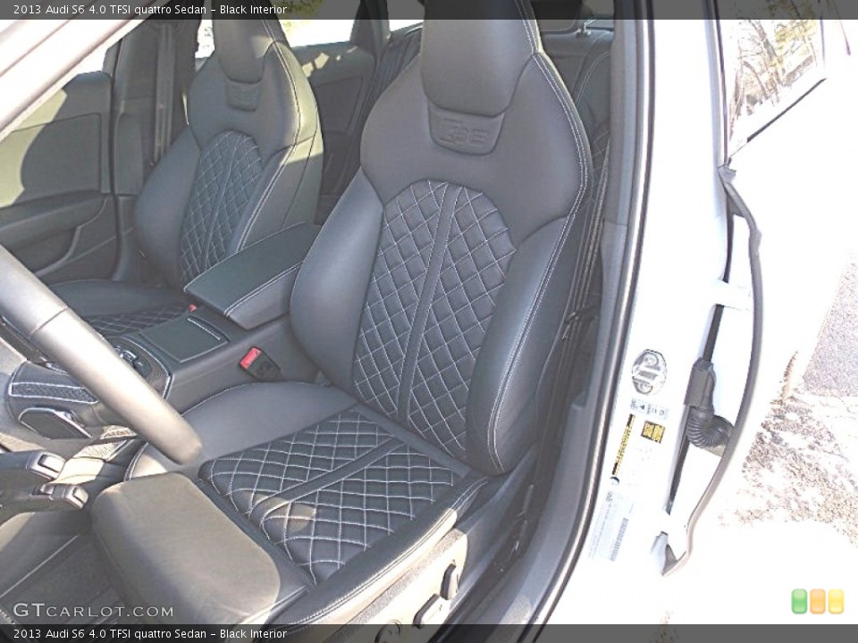 Black Interior Front Seat for the 2013 Audi S6 4.0 TFSI quattro Sedan #89416493