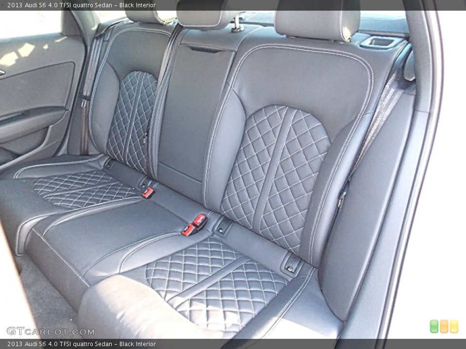 Black Interior Rear Seat for the 2013 Audi S6 4.0 TFSI quattro Sedan #89416637