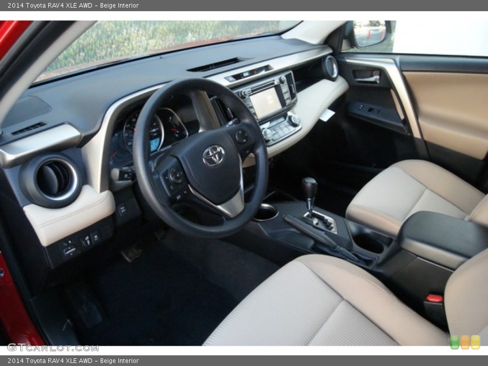 Beige Interior Photo for the 2014 Toyota RAV4 XLE AWD #89417174