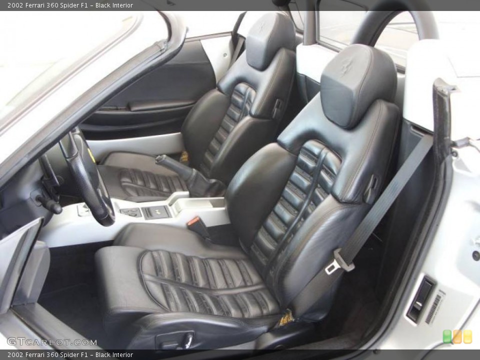 Black Interior Photo for the 2002 Ferrari 360 Spider F1 #8942593