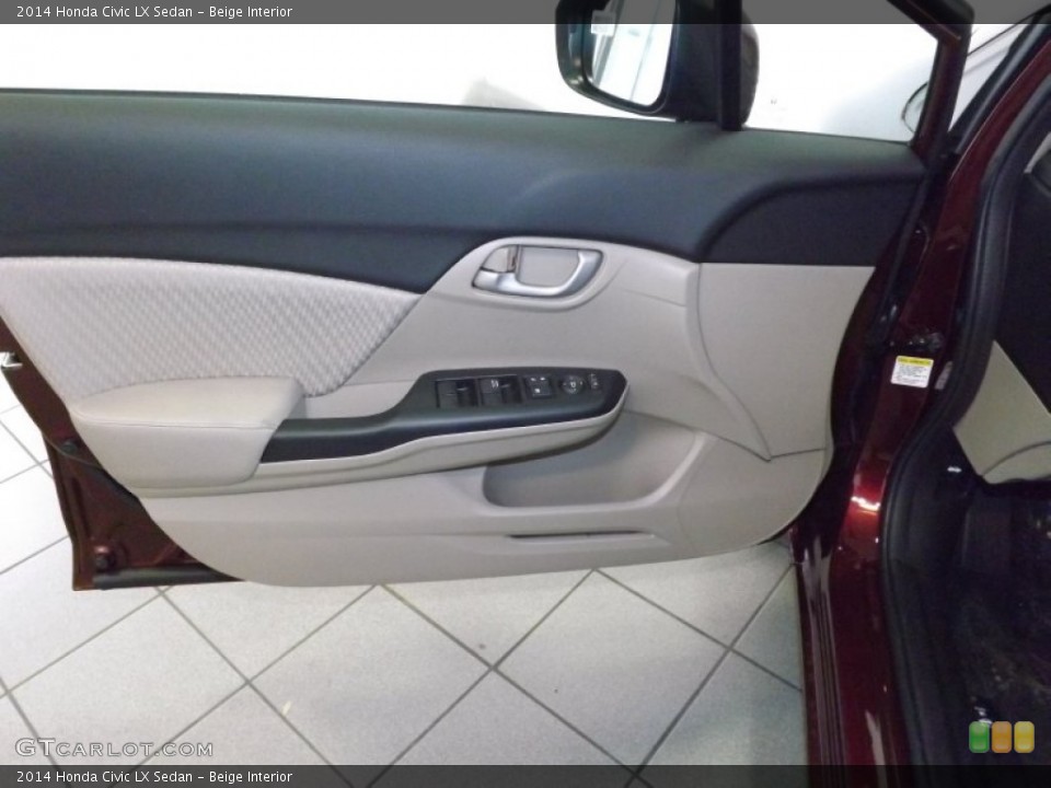 Beige Interior Door Panel for the 2014 Honda Civic LX Sedan #89426984