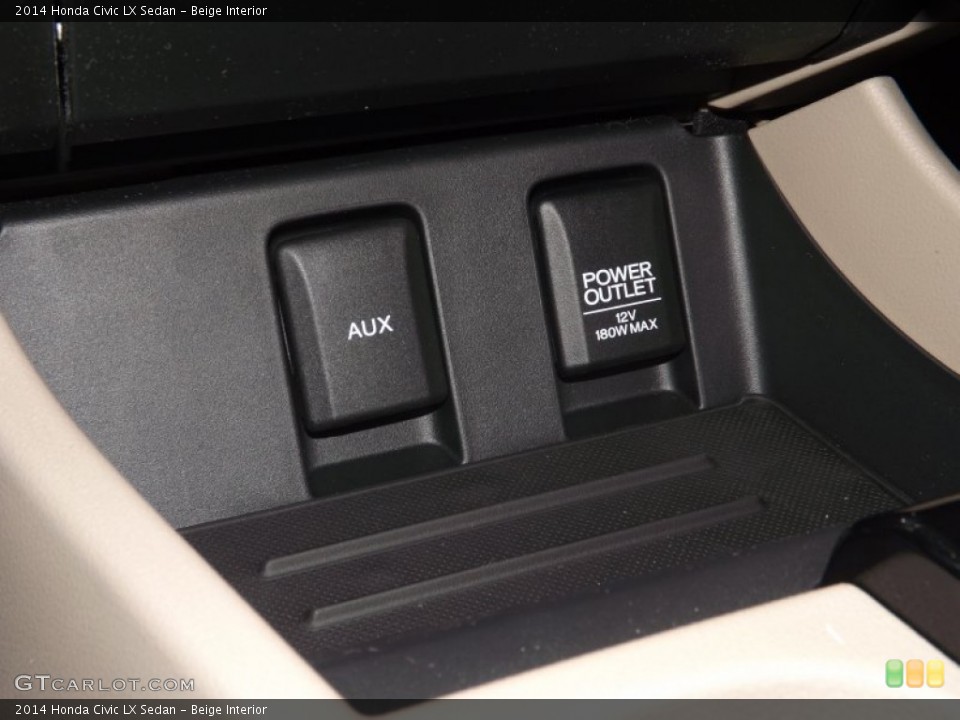 Beige Interior Controls for the 2014 Honda Civic LX Sedan #89427092