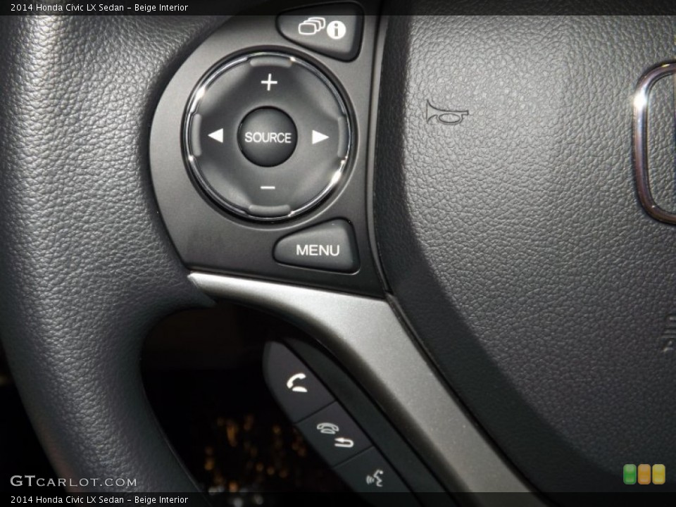 Beige Interior Controls for the 2014 Honda Civic LX Sedan #89427131