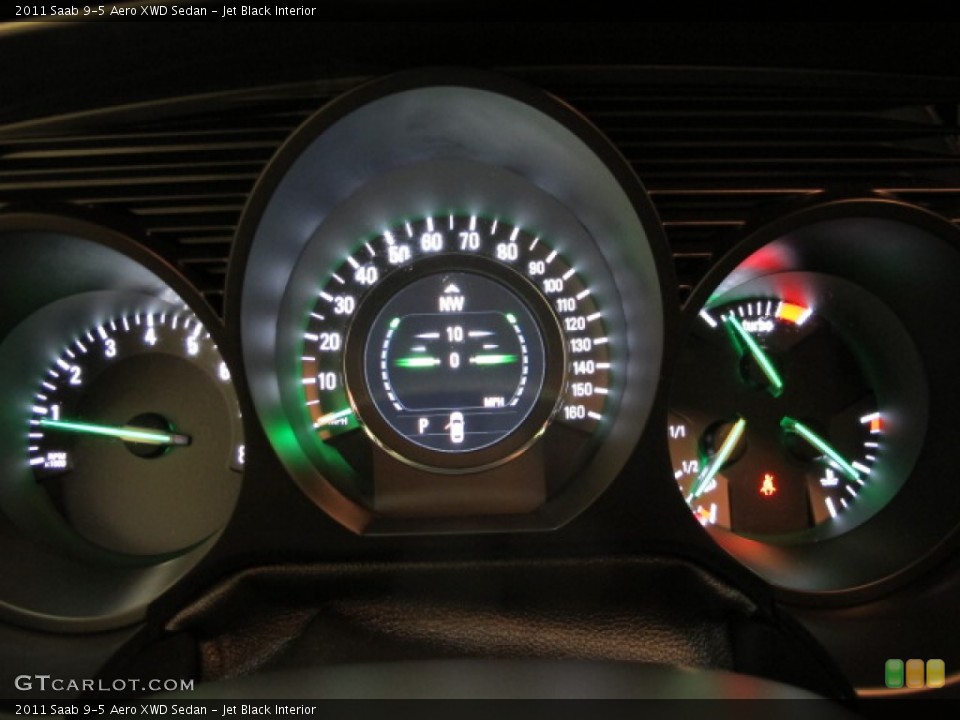 Jet Black Interior Gauges for the 2011 Saab 9-5 Aero XWD Sedan #89429237