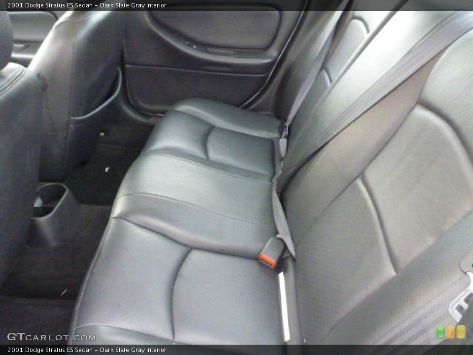 Dark Slate Gray Interior Rear Seat for the 2001 Dodge Stratus ES Sedan #89429282