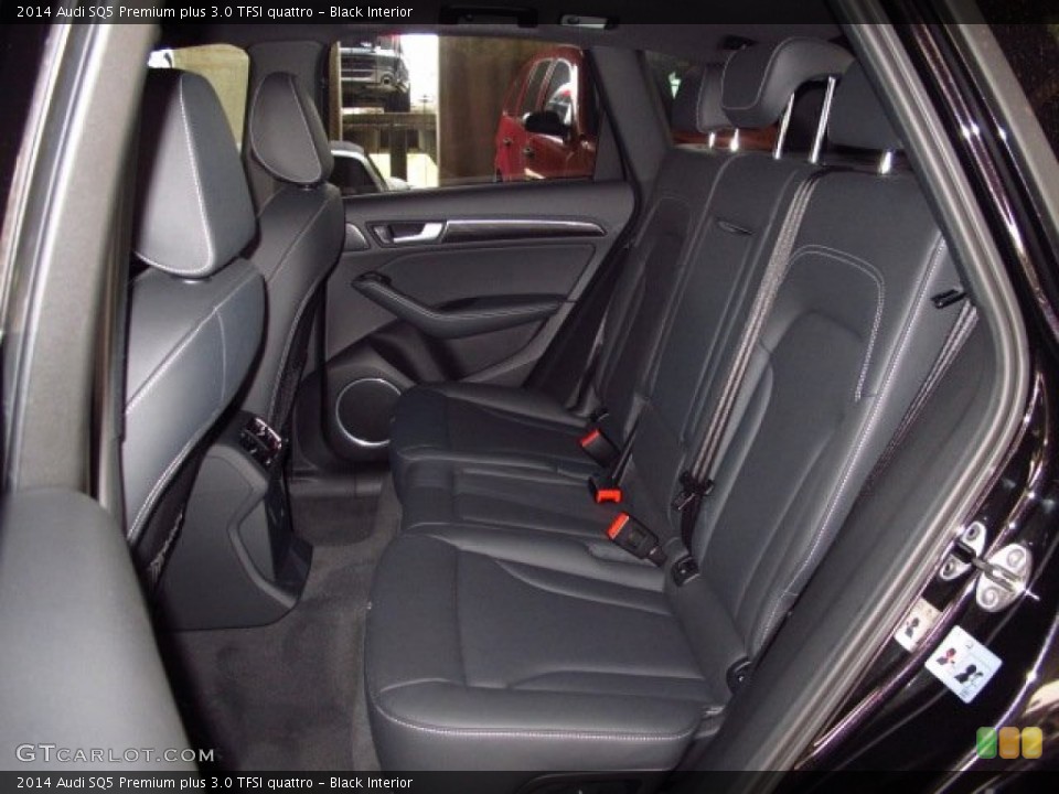 Black Interior Rear Seat for the 2014 Audi SQ5 Premium plus 3.0 TFSI quattro #89434281