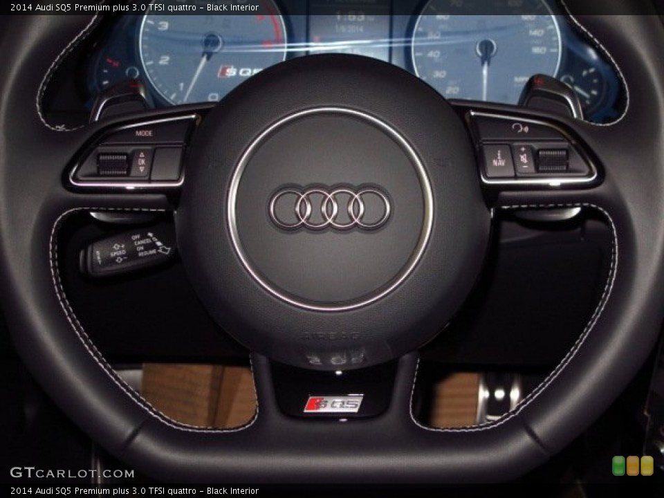 Black Interior Steering Wheel for the 2014 Audi SQ5 Premium plus 3.0 TFSI quattro #89434391