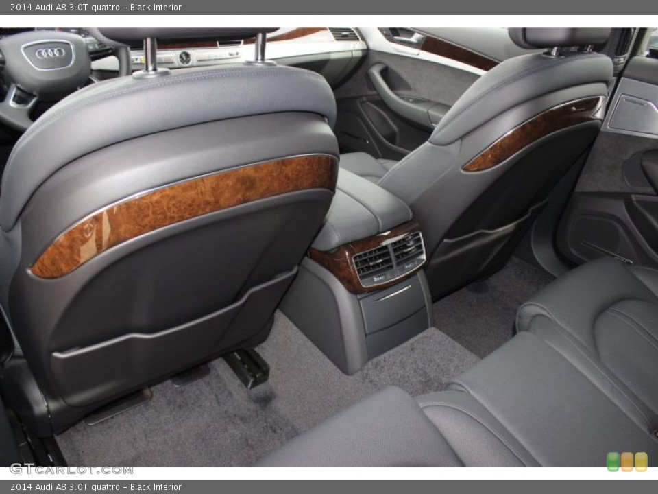 Black Interior Rear Seat for the 2014 Audi A8 3.0T quattro #89434578