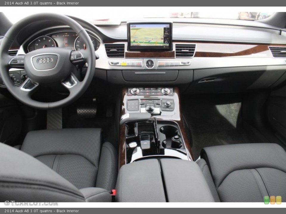 Black Interior Dashboard for the 2014 Audi A8 3.0T quattro #89434611