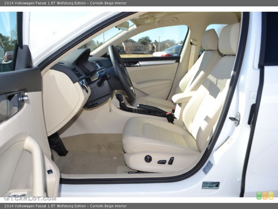 Cornsilk Beige Interior Front Seat for the 2014 Volkswagen Passat 1.8T Wolfsburg Edition #89436105