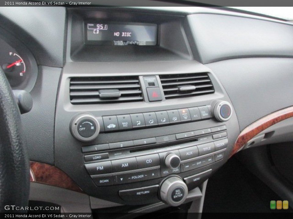 Gray Interior Controls for the 2011 Honda Accord EX V6 Sedan #89437707