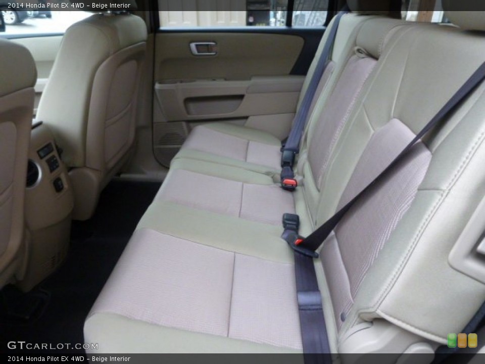 Beige Interior Rear Seat for the 2014 Honda Pilot EX 4WD #89440284