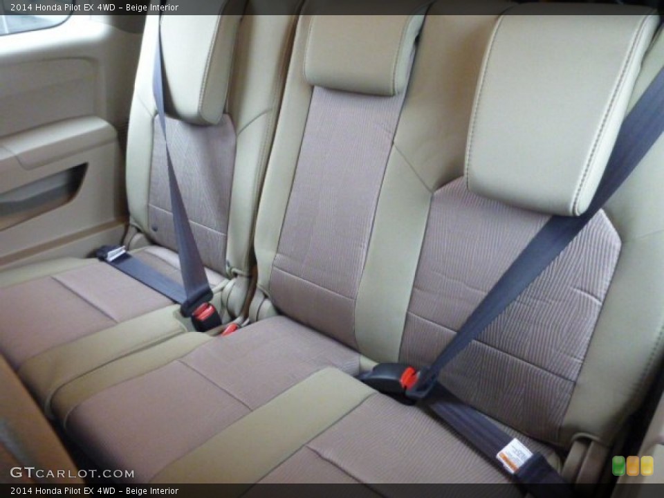 Beige Interior Rear Seat for the 2014 Honda Pilot EX 4WD #89440302