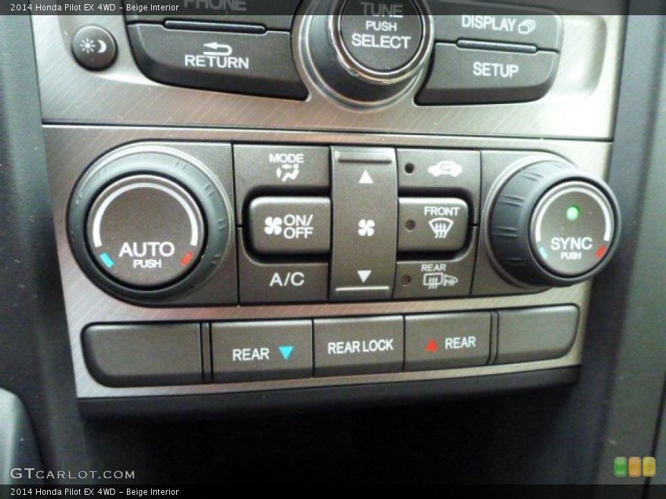 Beige Interior Controls for the 2014 Honda Pilot EX 4WD #89440461