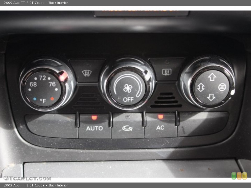 Black Interior Controls for the 2009 Audi TT 2.0T Coupe #89441544
