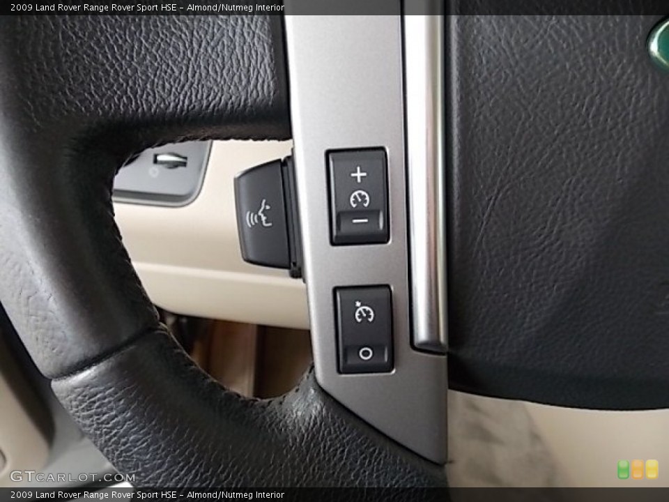 Almond/Nutmeg Interior Controls for the 2009 Land Rover Range Rover Sport HSE #89444589