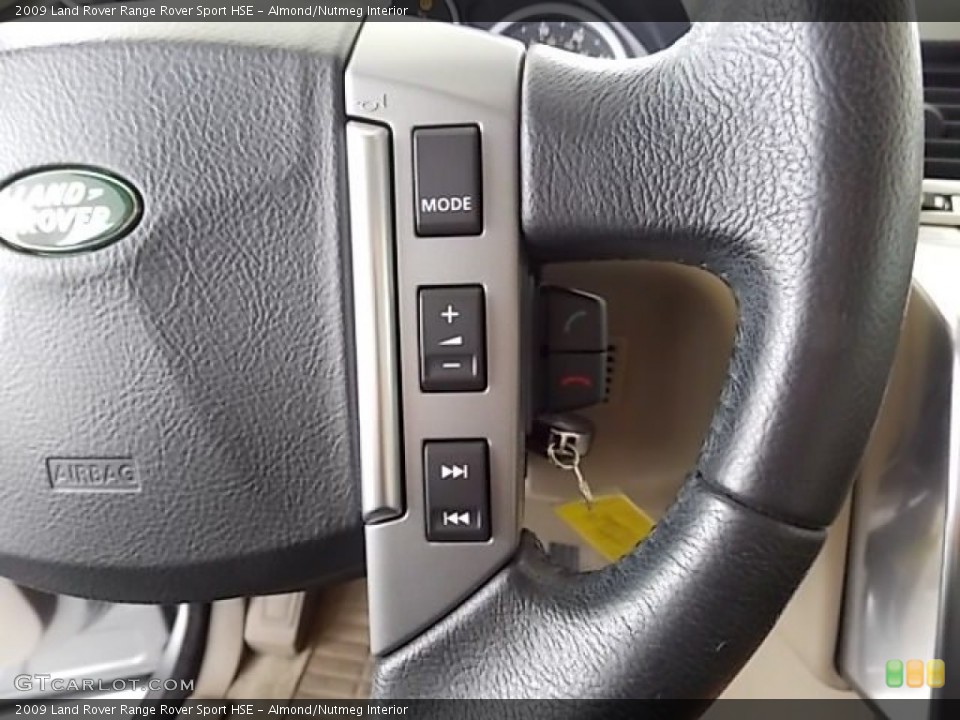 Almond/Nutmeg Interior Controls for the 2009 Land Rover Range Rover Sport HSE #89444613
