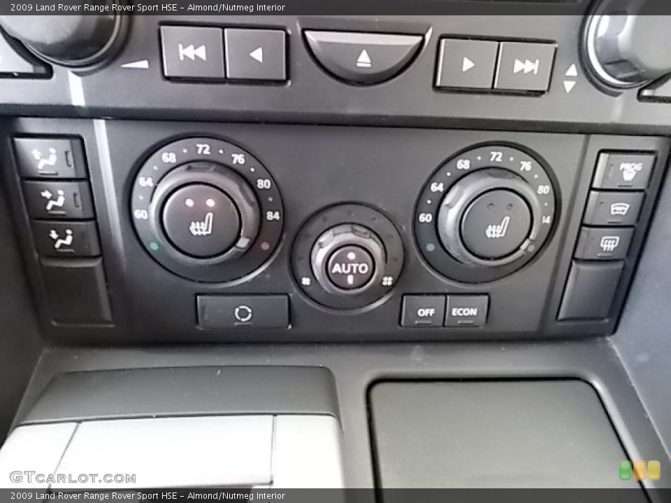 Almond/Nutmeg Interior Controls for the 2009 Land Rover Range Rover Sport HSE #89444745