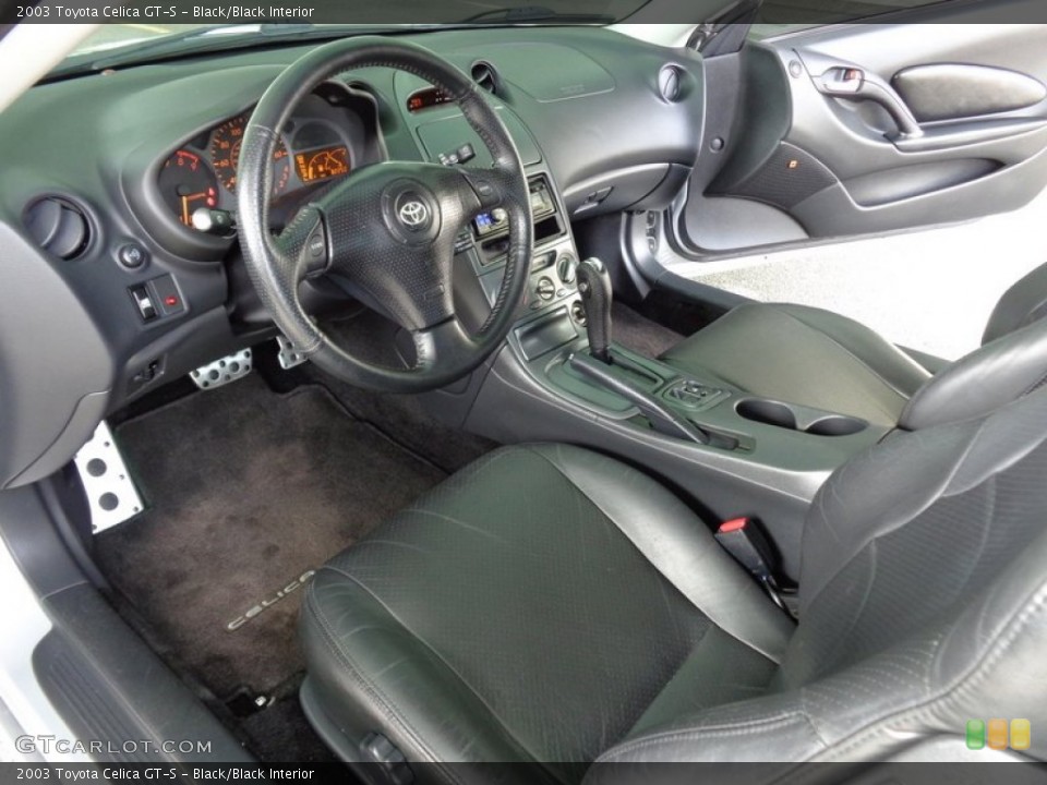 Black/Black 2003 Toyota Celica Interiors