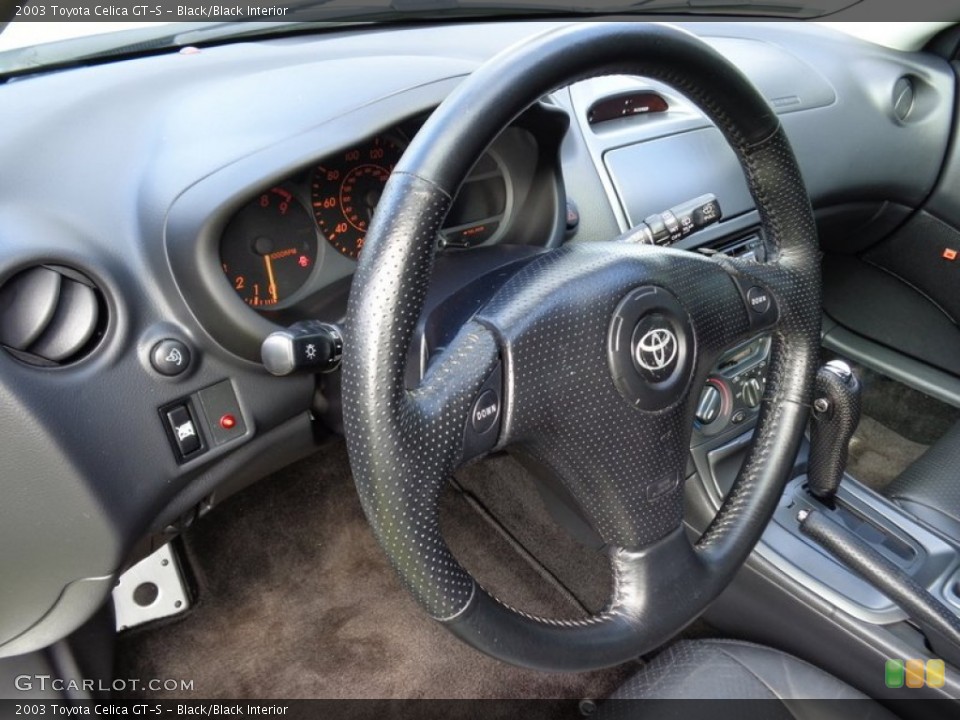Black/Black Interior Steering Wheel for the 2003 Toyota Celica GT-S #89453736