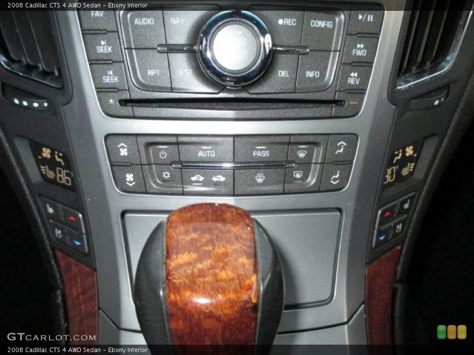 Ebony Interior Controls for the 2008 Cadillac CTS 4 AWD Sedan #89456835