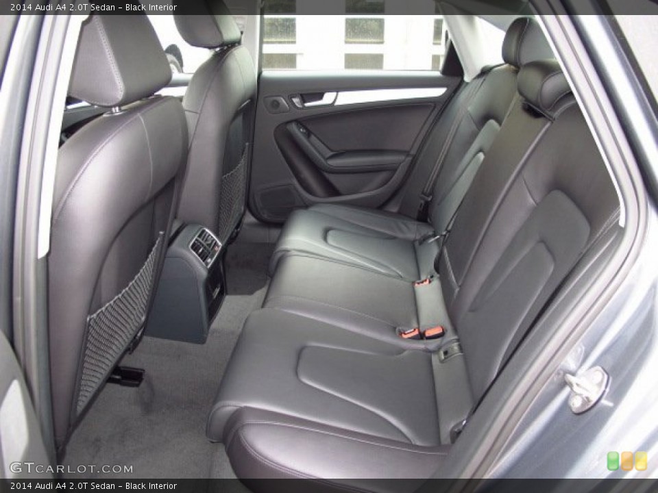 Black Interior Rear Seat for the 2014 Audi A4 2.0T Sedan #89457270