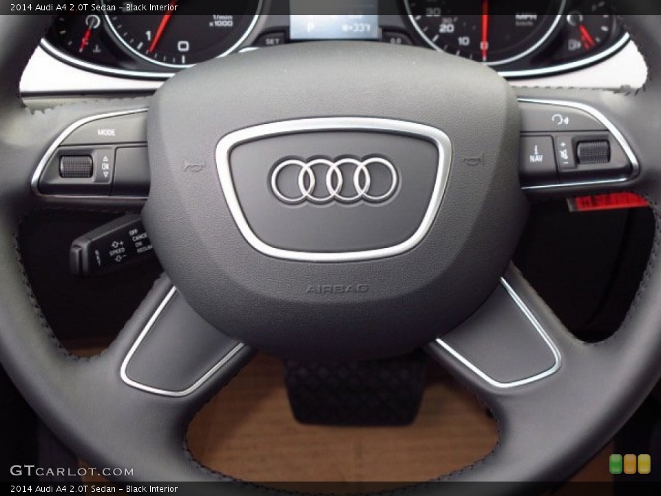 Black Interior Steering Wheel for the 2014 Audi A4 2.0T Sedan #89457311