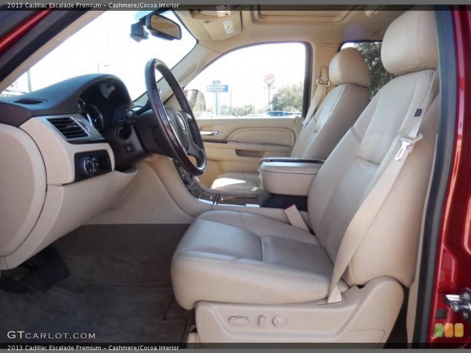 Cashmere/Cocoa Interior Front Seat for the 2013 Cadillac Escalade Premium #89460869